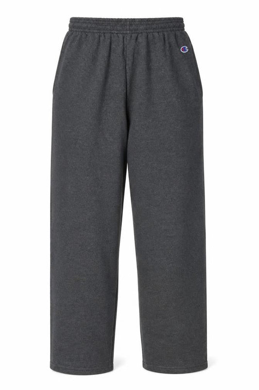 Champion Women's Grey Sweatpants M Elastic Waist Fleece Trousers