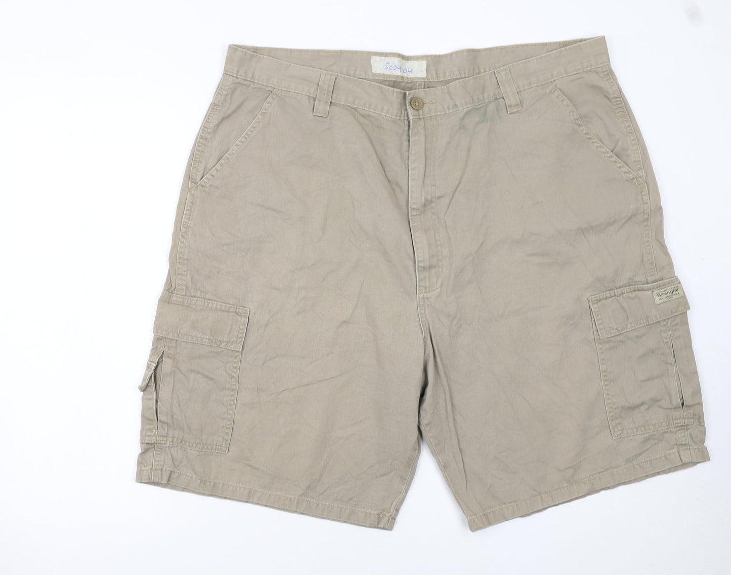 Wrangler Men's Beige Cargo Shorts Size 42 Regular Cotton