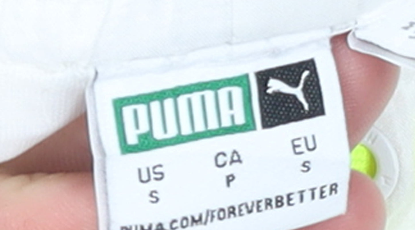 Puma Womens White Pink Colourblock Jogger Trousers Size S