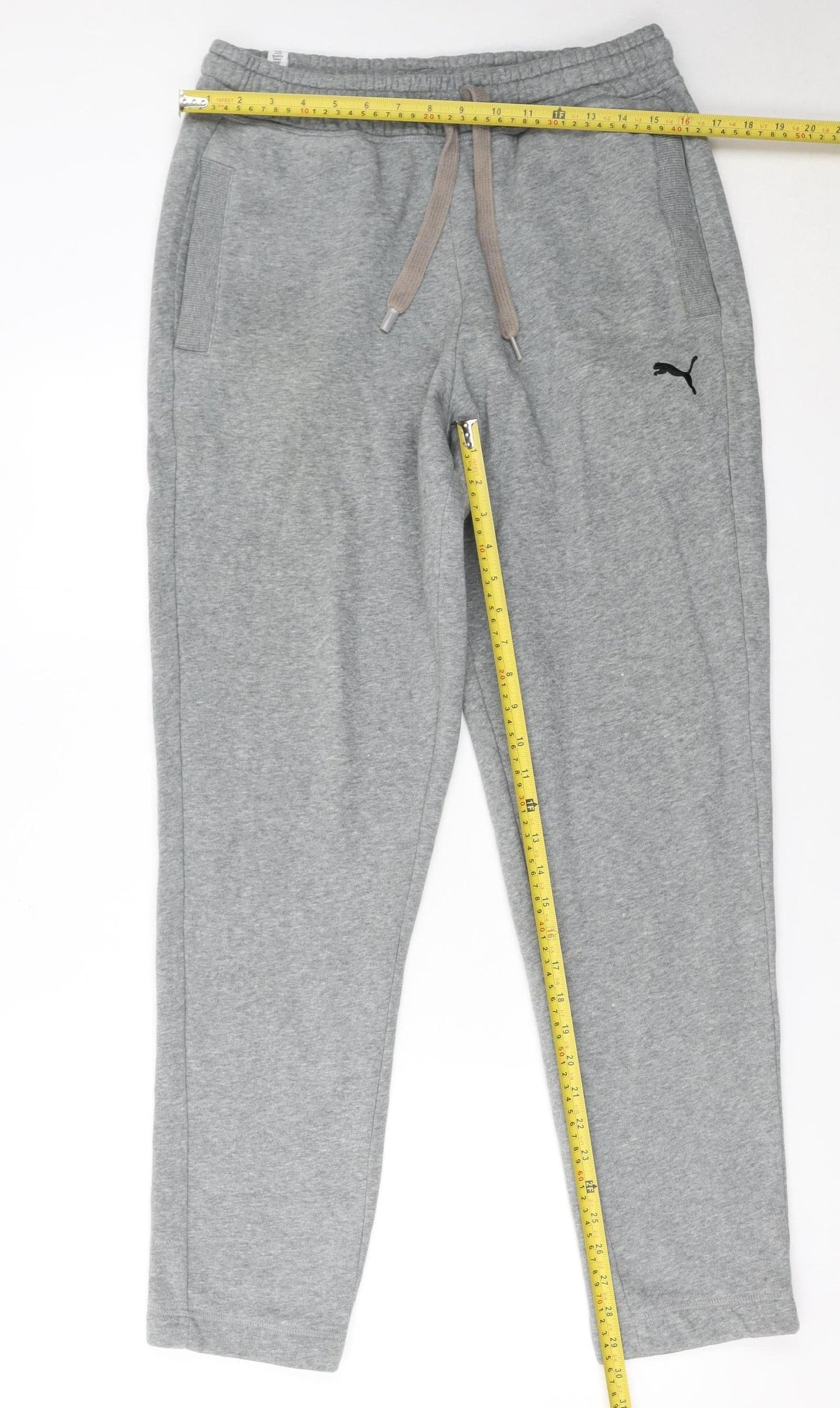 Puma Mens Grey Jogger Sweatpants M Regular Fit Casual Tapered