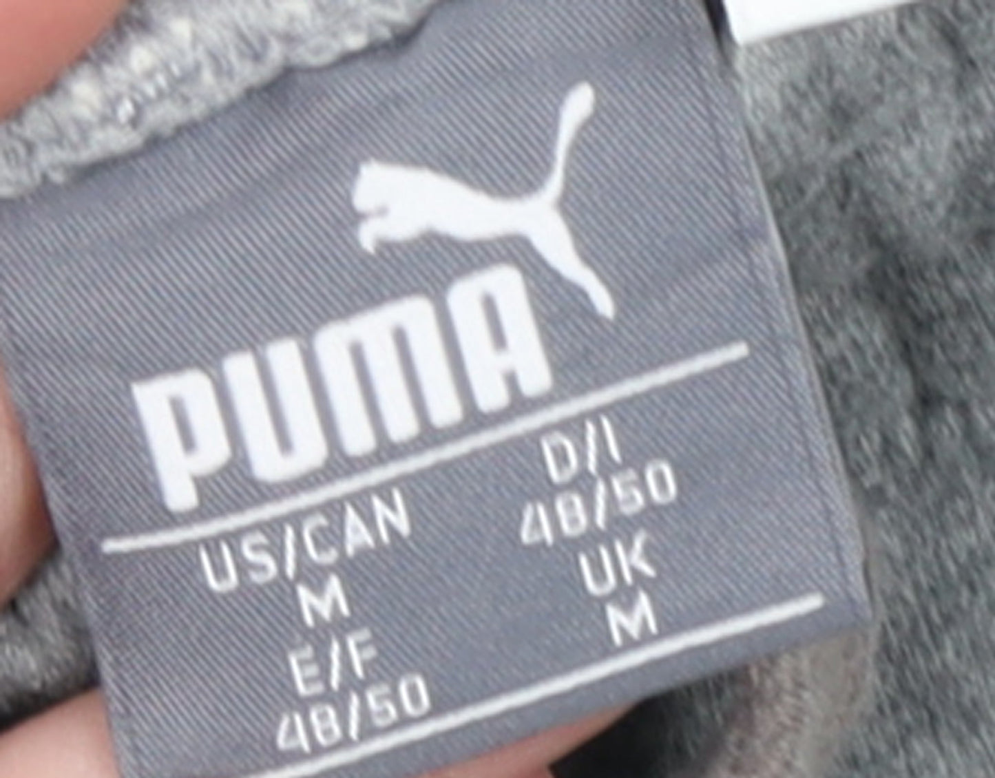 Puma Mens Grey Jogger Sweatpants M Regular Fit Casual Tapered