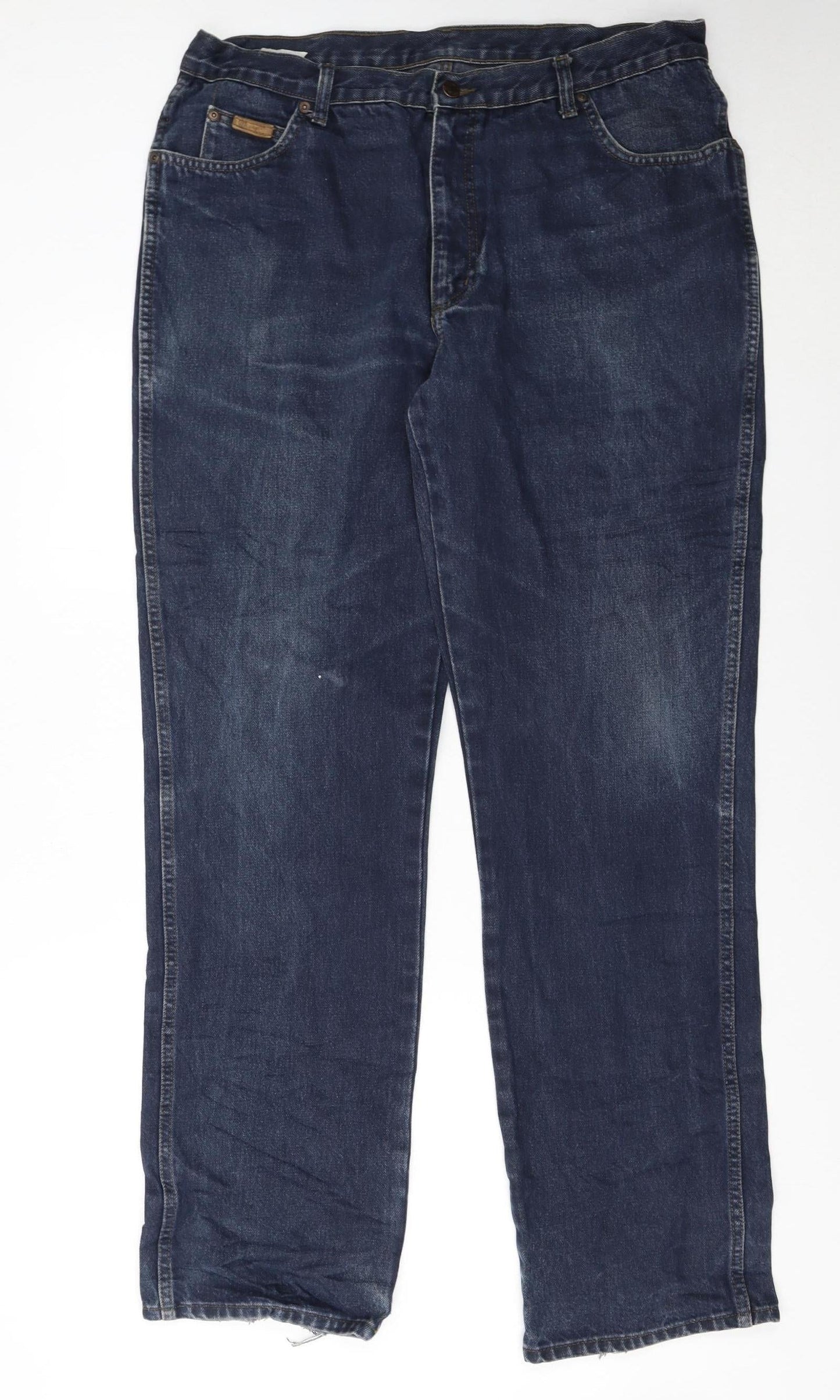 Wrangler Men's Blue Texas Straight Leg Denim Jeans W38 L34
