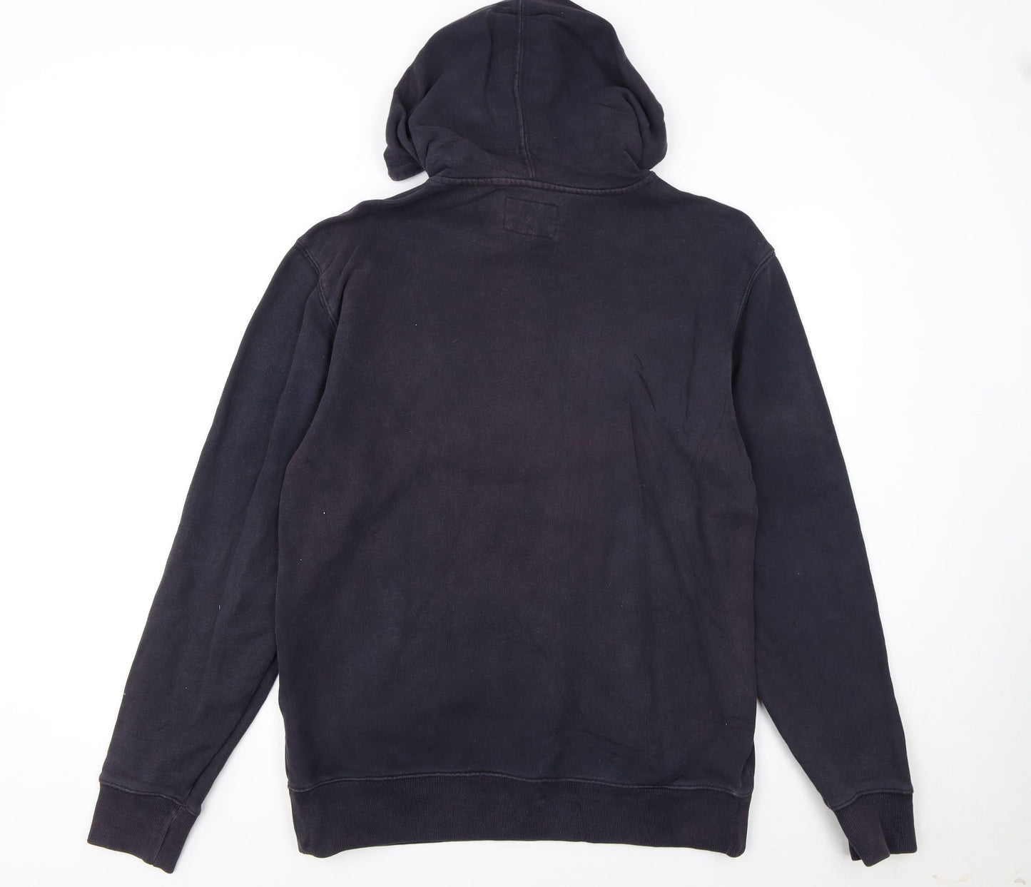 GAP Men's Blue Logo Pullover Hoodie Size L Cotton Fleece