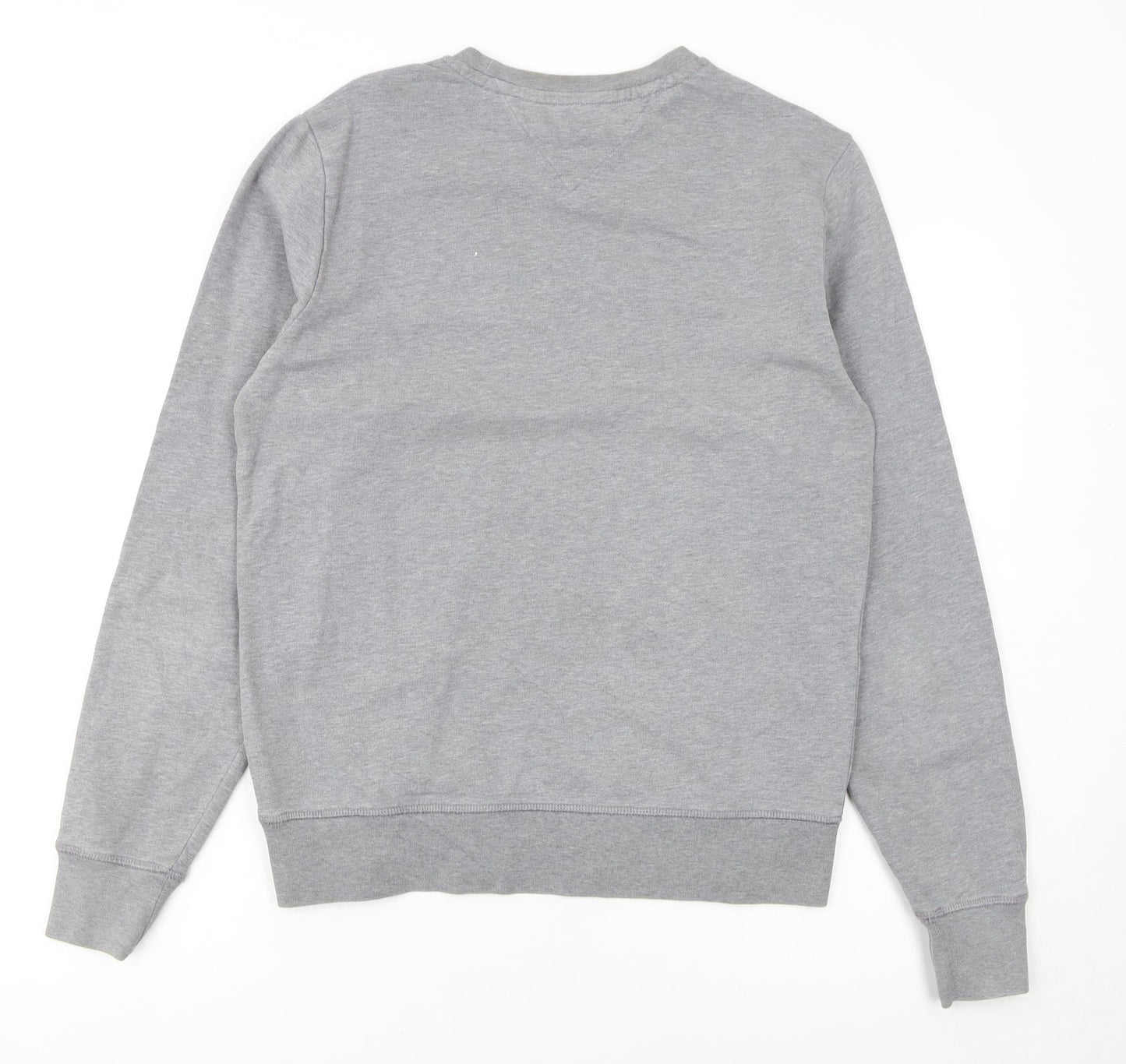 Tommy Hilfiger Men's Grey Logo Crew Neck Sweatshirt S
