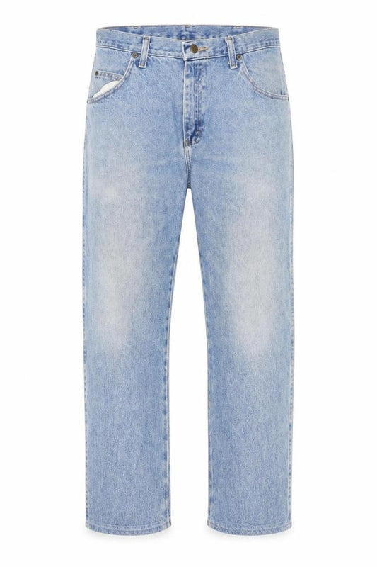 Wrangler Men's Light Blue 36x30 Straight Regular Fit Denim Jeans