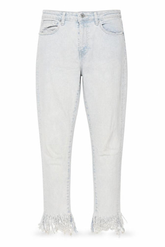 Levi's Made & Crafted Women's Light Blue Skinny Fringe Jeans Size 12
