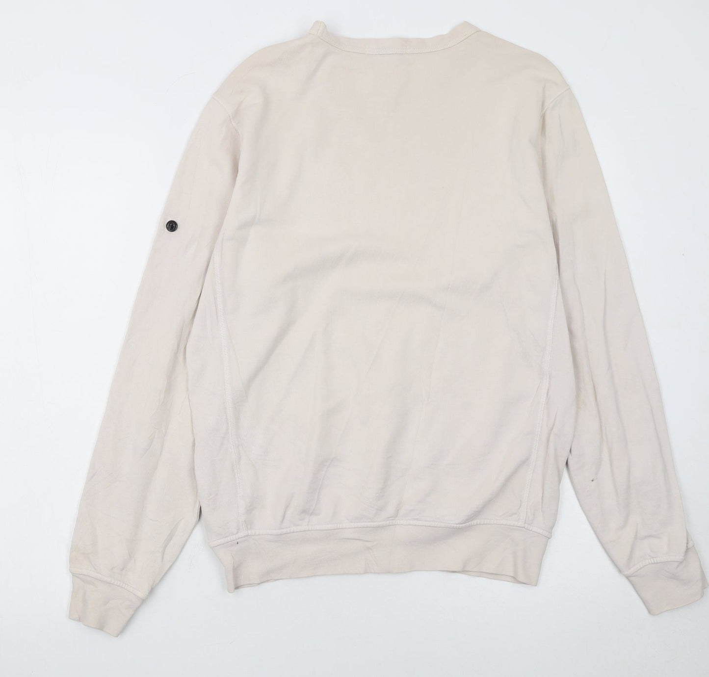 Stone Island Junior Boys Beige Cotton Crew Neck Sweatshirt 14 Years