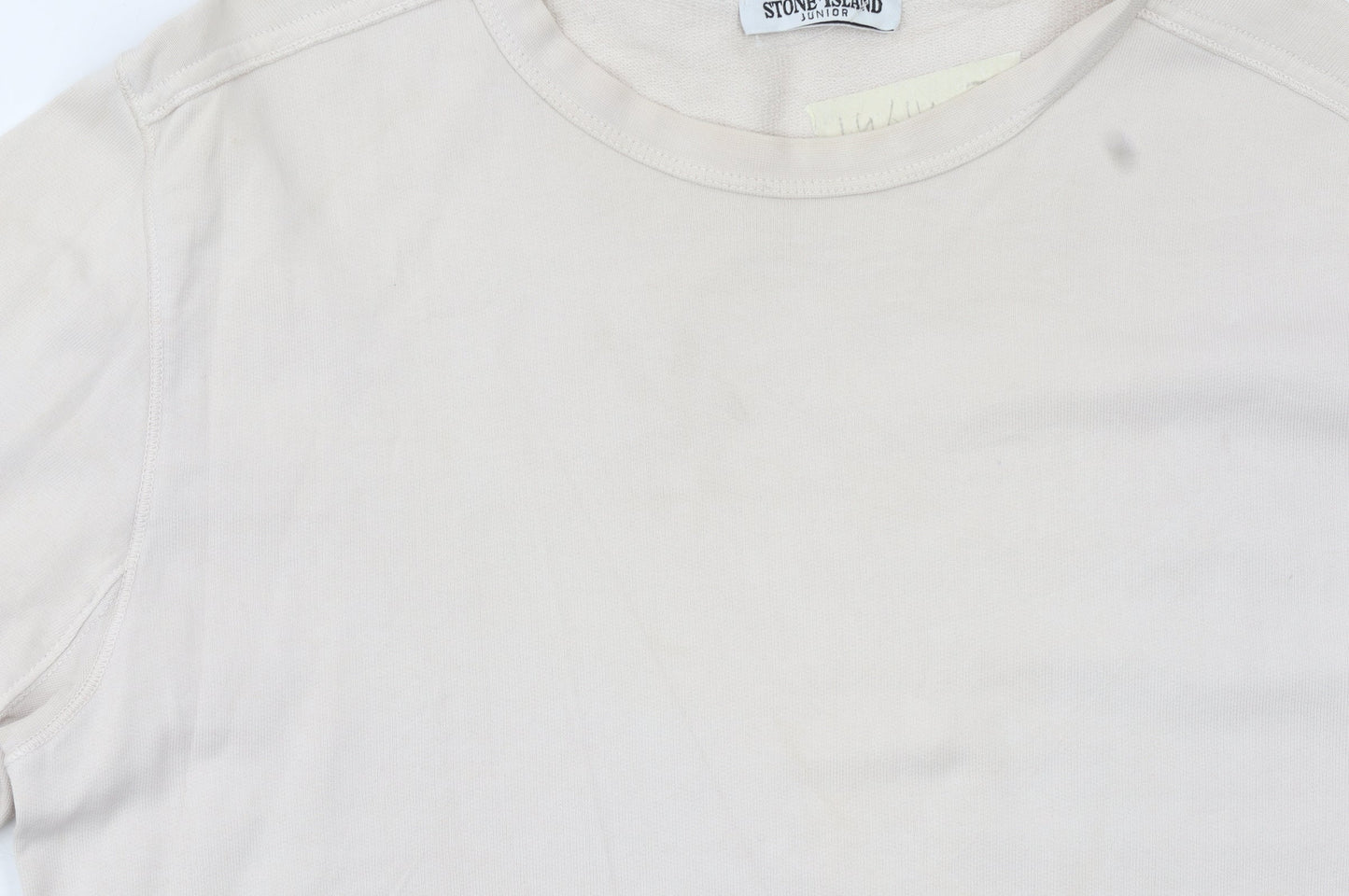 Stone Island Junior Boys Beige Cotton Crew Neck Sweatshirt 14 Years