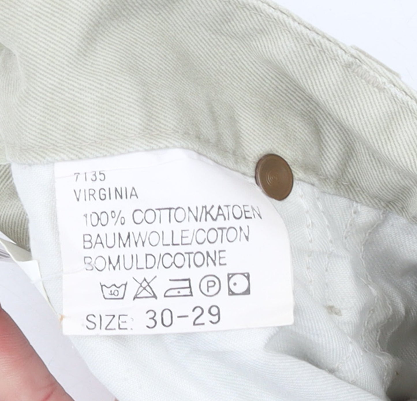 Lee Womens Beige High Rise Virginia Straight Fit Jeans Size 14
