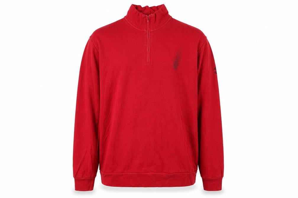 Ralph Lauren Polo Golf Men Red 1/4 Zip Cotton Sweatshirt Size L