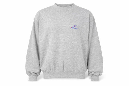 Champion Men's Grey XL Pullover Sweatshirt Logo Vintage