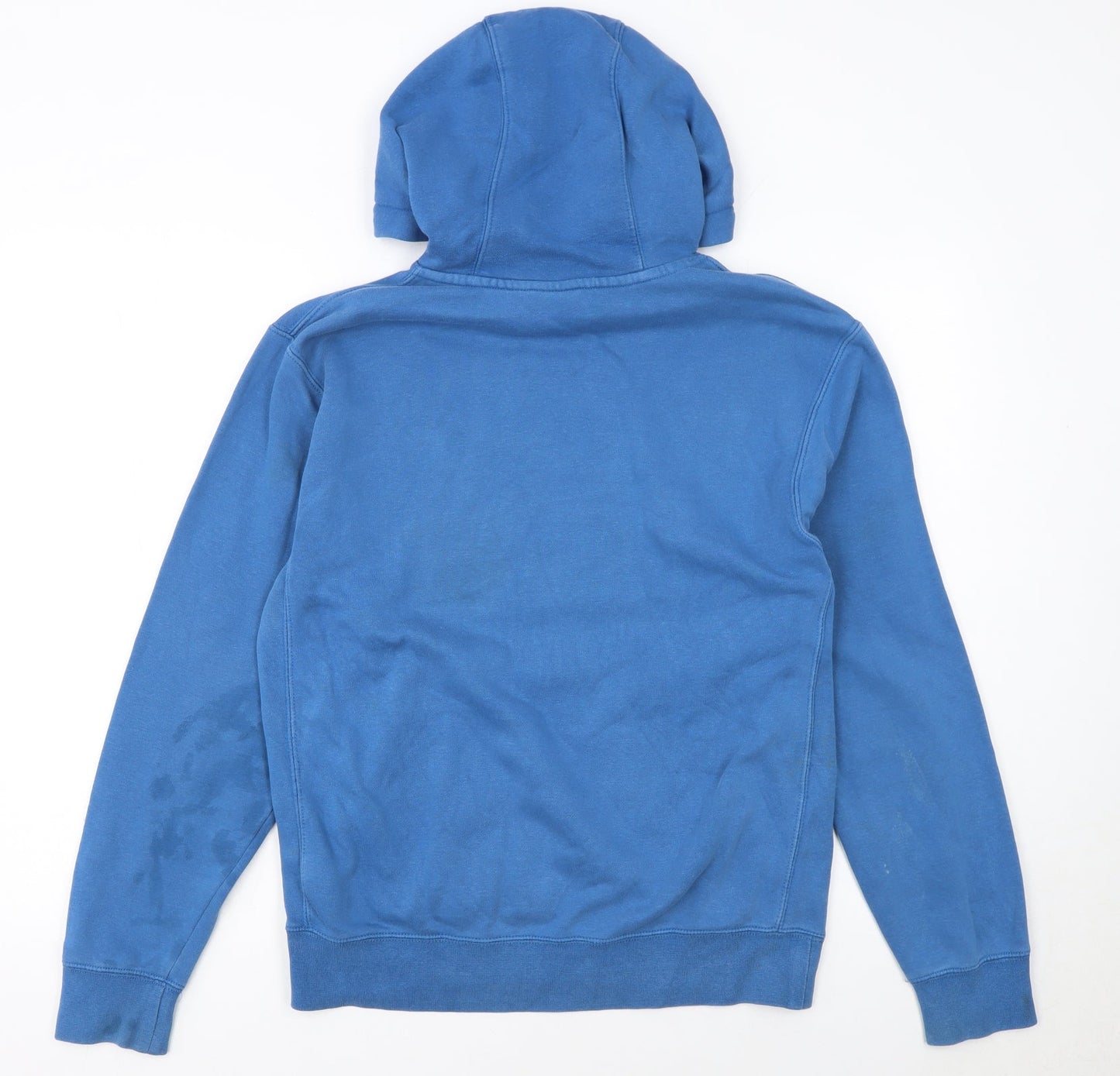 Nike Men's Blue Pullover Hoodie Size S Regular Fit Logo Design