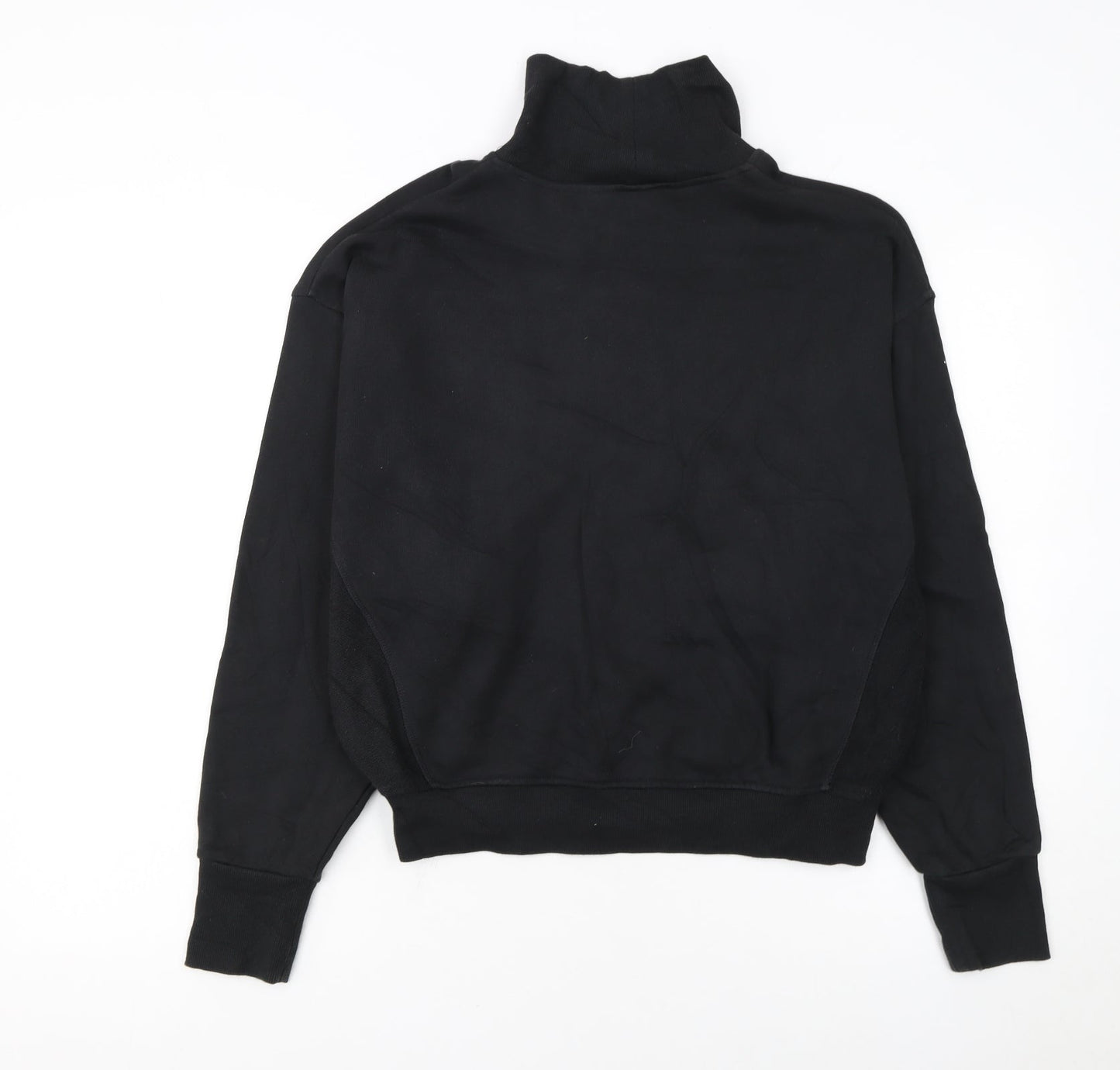 Reebok Women's Black Small Roll Neck Pullover Sweatshirt