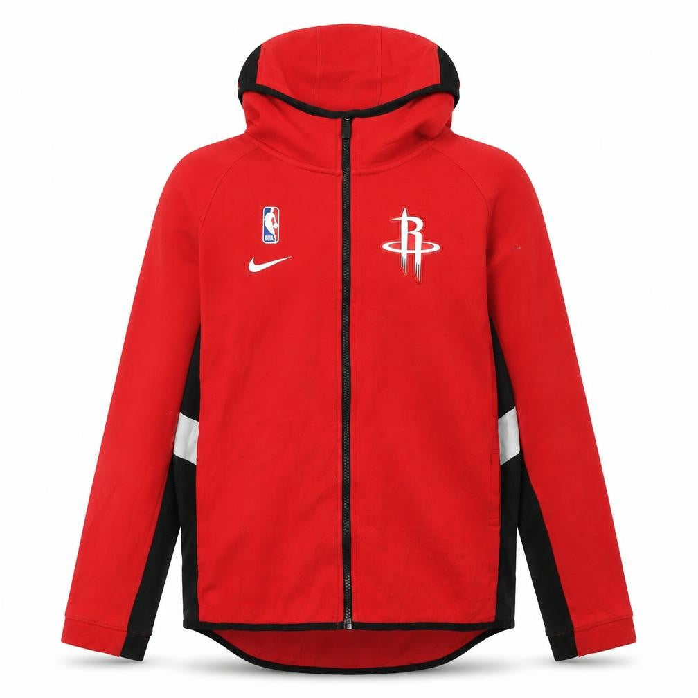 Nike Boys Red NBA Houston Rockets Full Zip Hoodie L 14/16 Dri-FIT