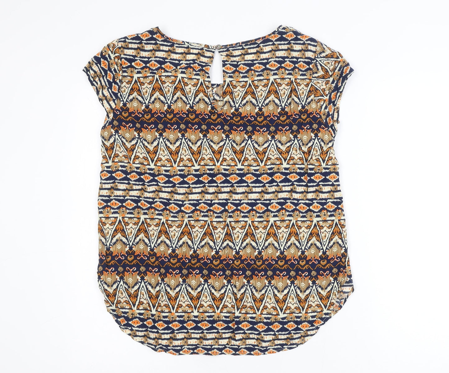 ONLY Women's Multicoloured Aztec Tunic Blouse Size 10