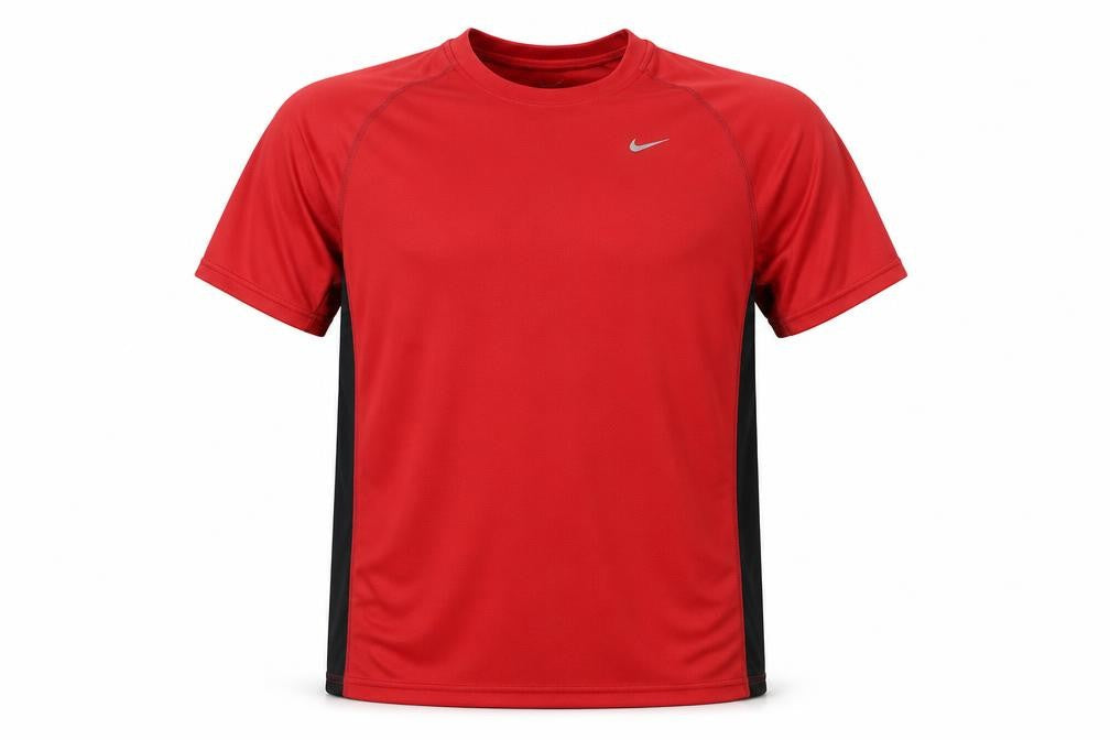 Nike Boys Red Dri-FIT Short Sleeve Athletic T-Shirt Size L
