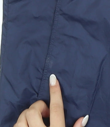 Columbia Womens Peach Navy Hooded Windbreaker Jacket Size S