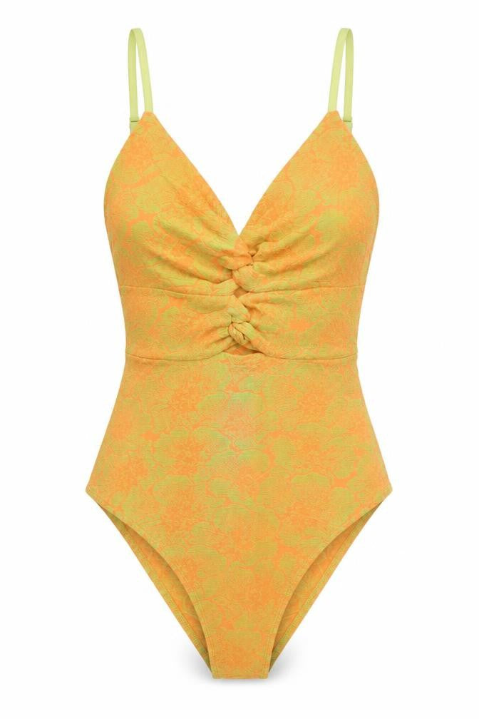 Zara Womens Orange Floral Camisole Bodysuit S