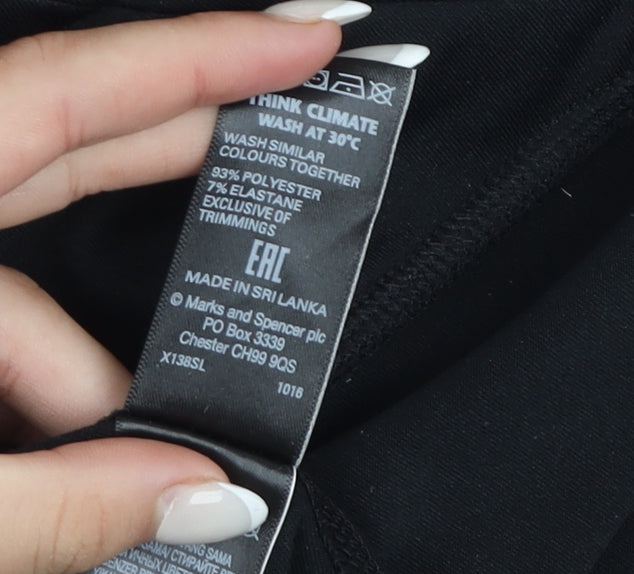 Marks and Spencer Women's Black Size 20 Long Stretch Leggings