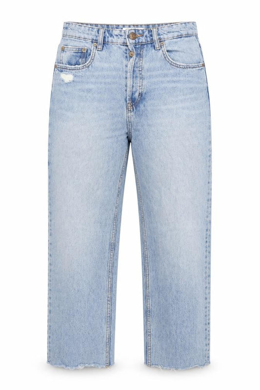 Pull&Bear Women's Blue High Rise Straight Jeans Size 10