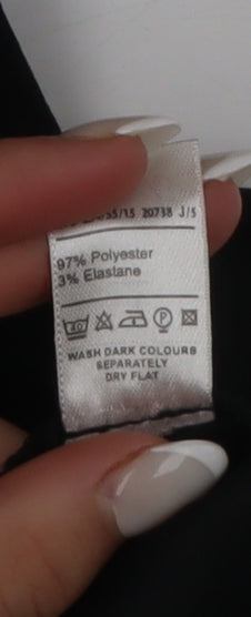 Berkertex Women’s Black A-Line Knee Length Skirt Size 12