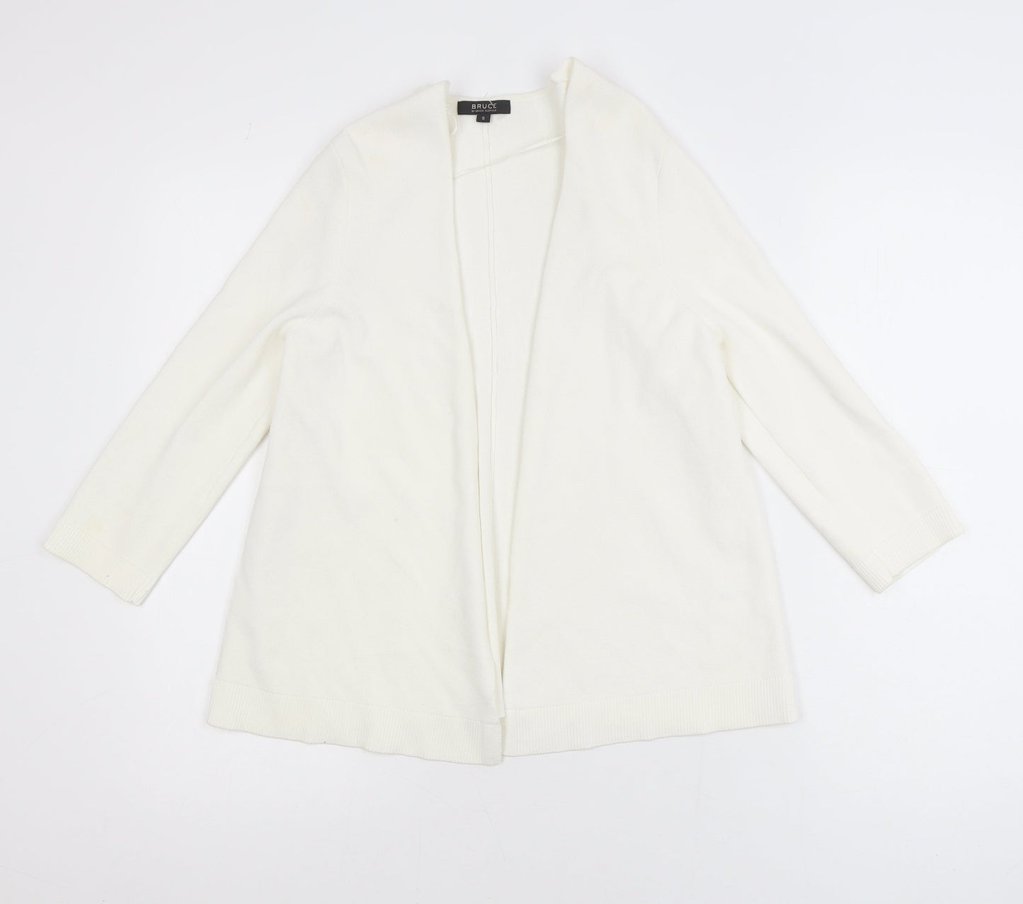 Bruce by Bruce Oldfield Women's Ivory Knit Open Cardigan Size S