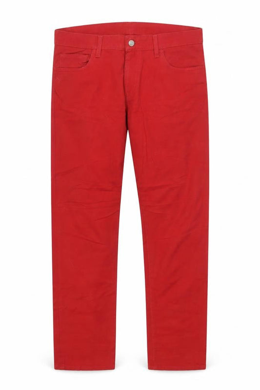 Carhartt Women Red Straight Jeans 34 Regular Stretch Cotton
