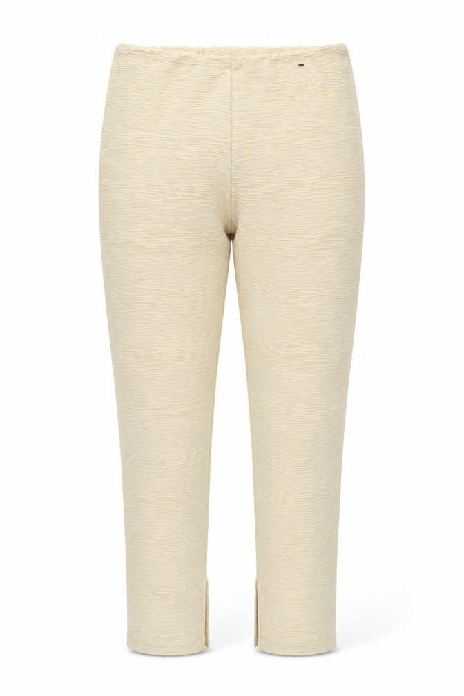 PRETTYLITTLETHING Women Beige UK 16 Textured Skinny Leggings