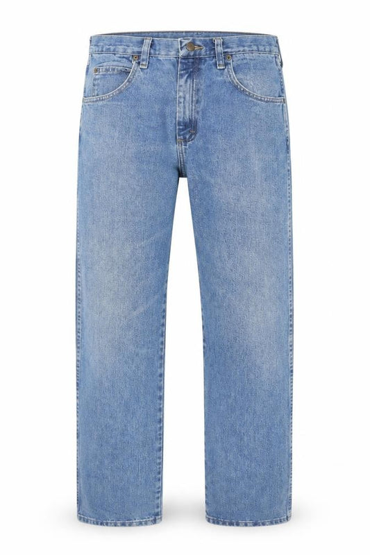 Wrangler Men's Blue 34x32 Regular Fit Straight Denim Jeans