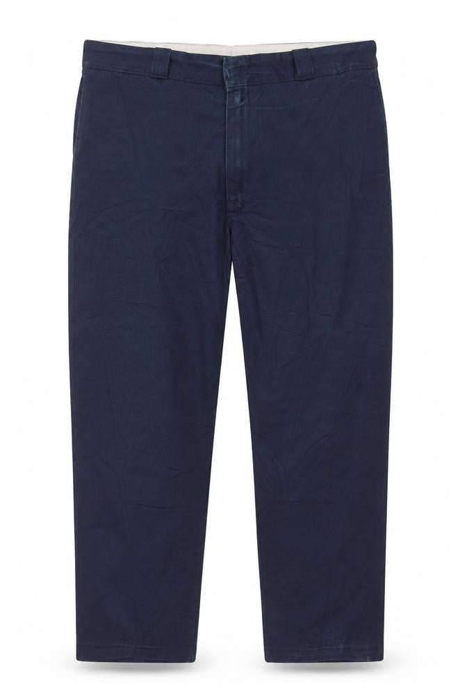 Dickies Men's Blue 44x32 Regular Fit Work Chino Trousers