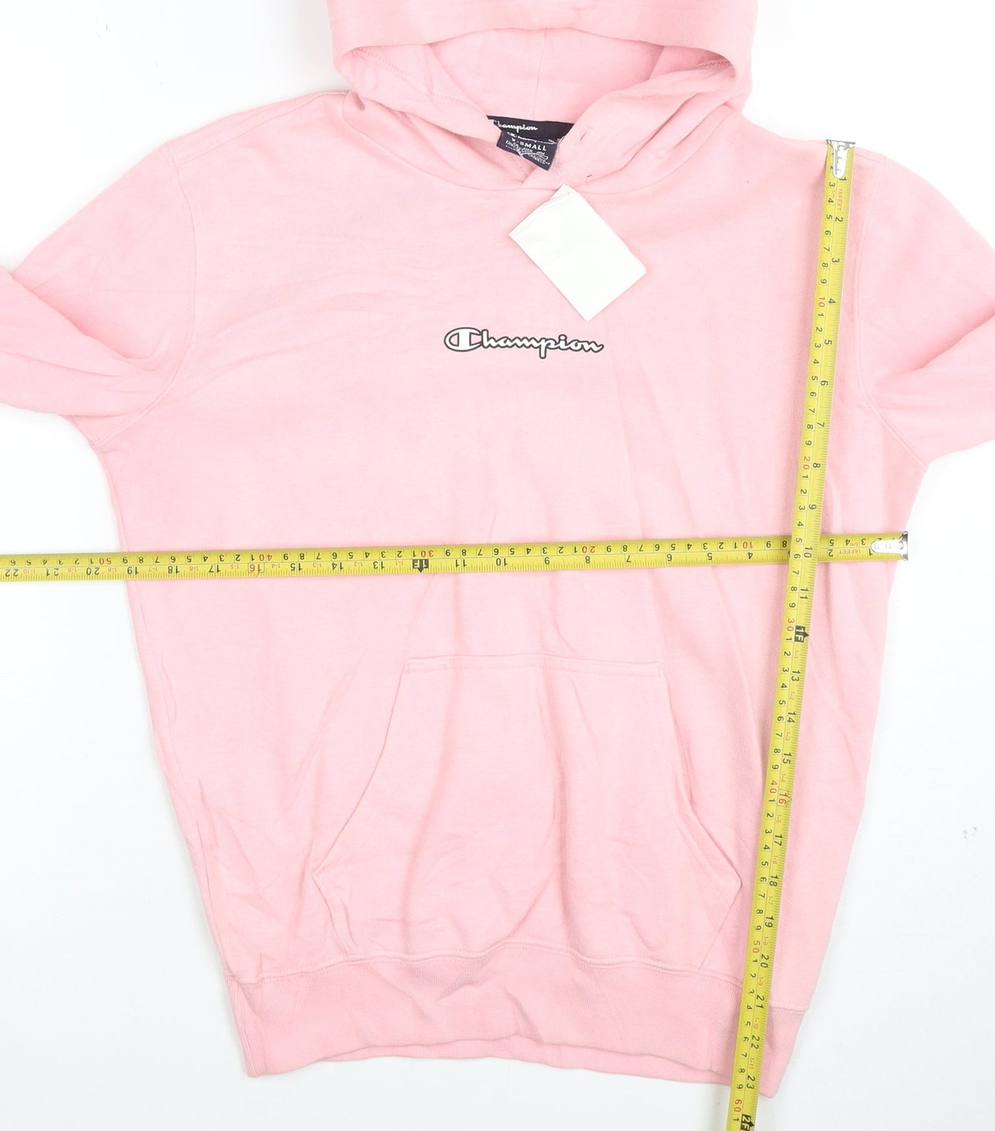 Champion Women's Pink Pullover Hoodie Size XS Logo Cotton Blend