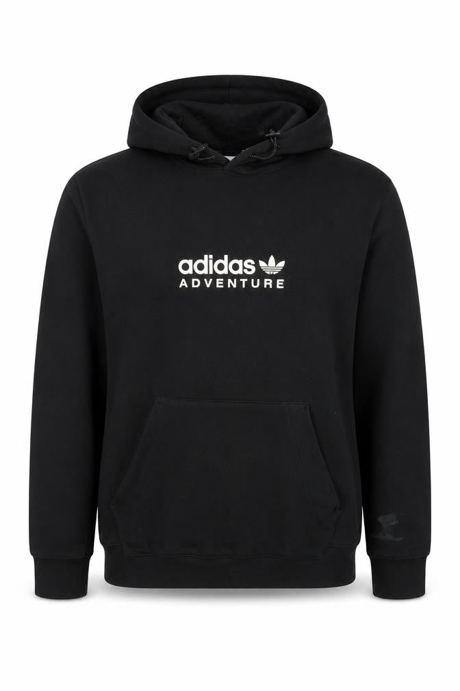 Adidas Men's Black Pullover Hoodie Adventure Logo Size S