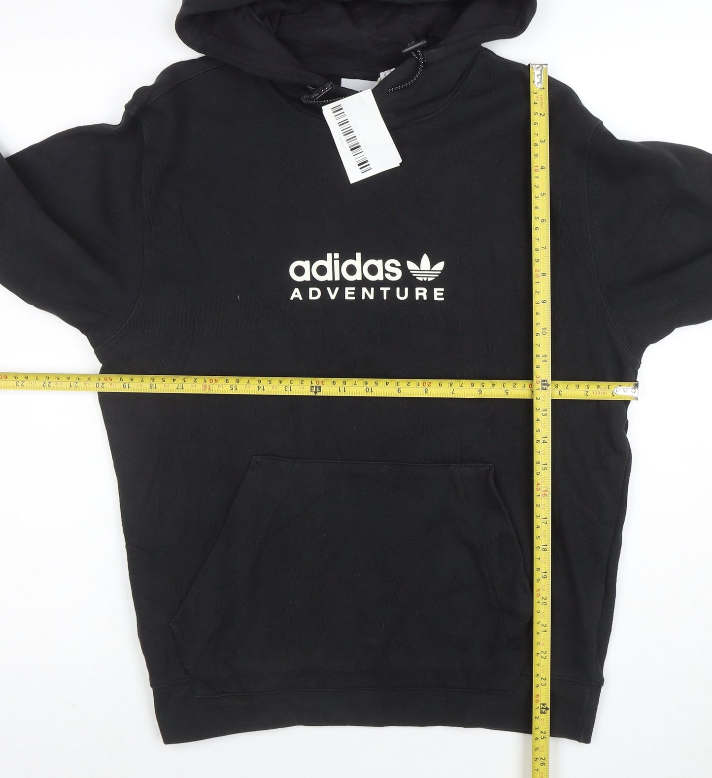 Adidas Men's Black Pullover Hoodie Adventure Logo Size S