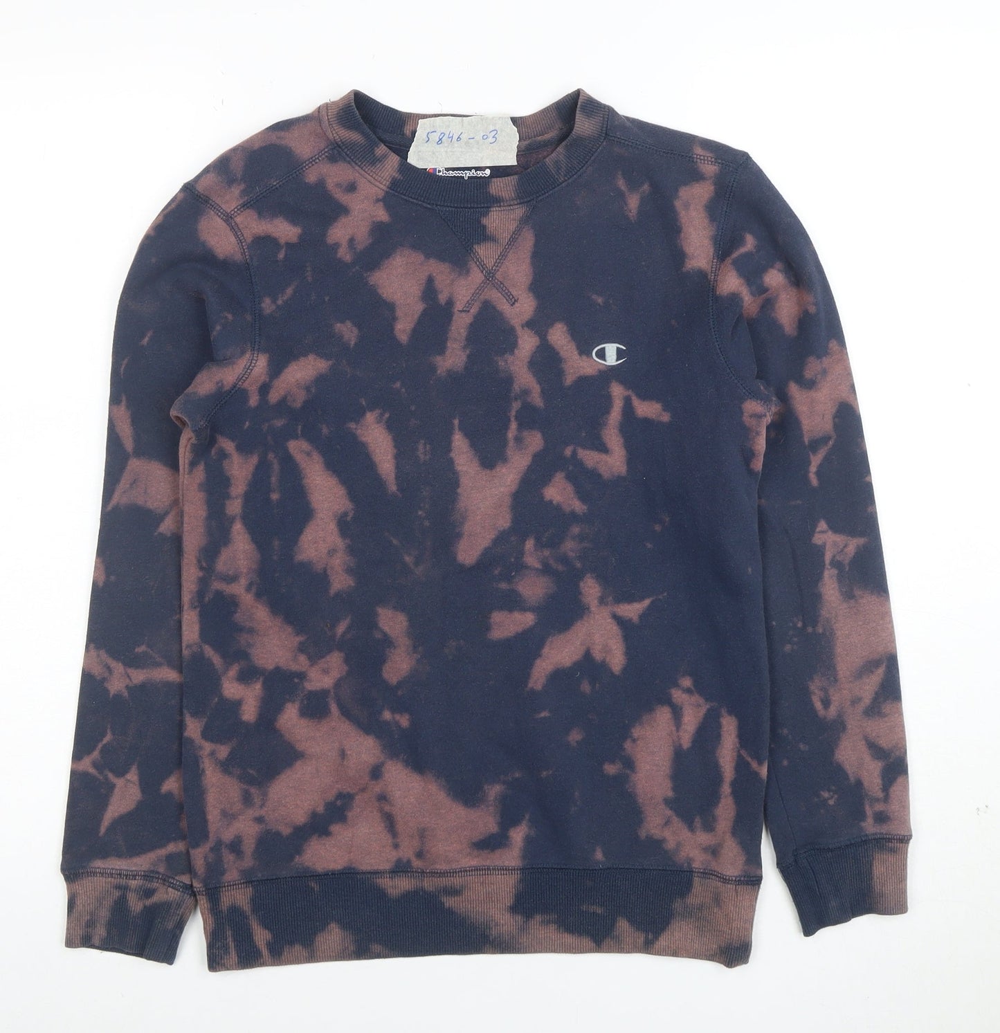 Champion Men's Multicoloured Tie Dye Pullover Sweatshirt M