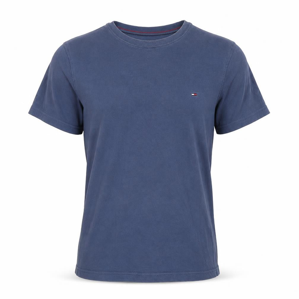 Tommy Hilfiger Men's Blue Cotton Crew Neck T-Shirt Size M
