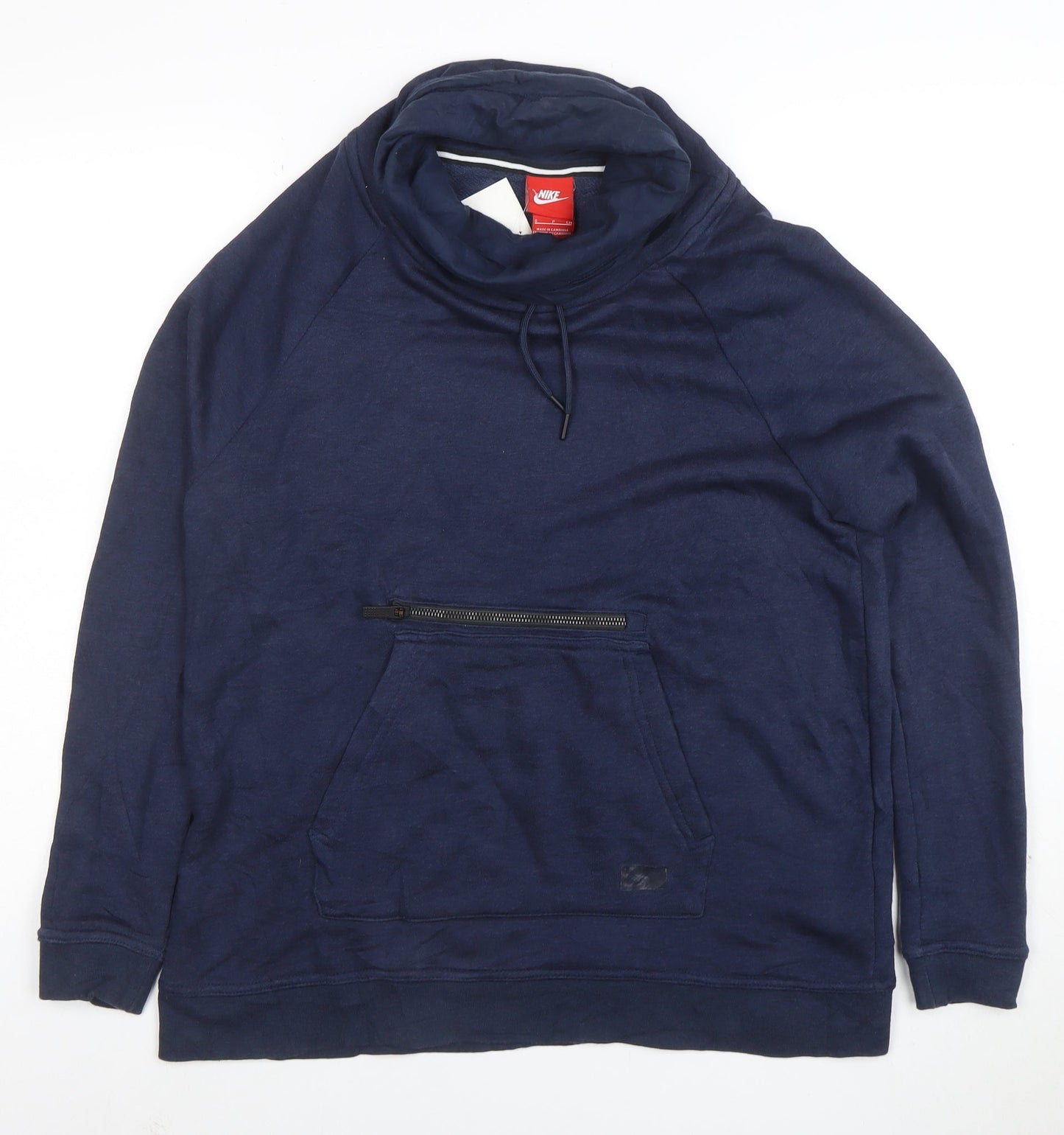 Nike Women's Navy Blue Pullover Hoodie Sweatshirt Size S