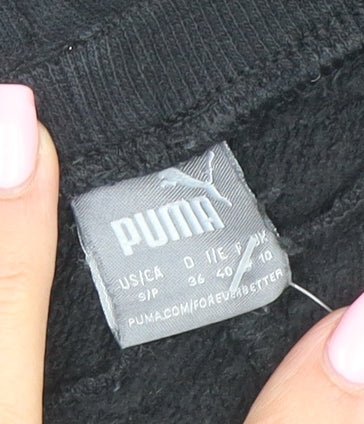 Puma Women's Black Jogger Trousers Size 10 Regular Fit Activewear