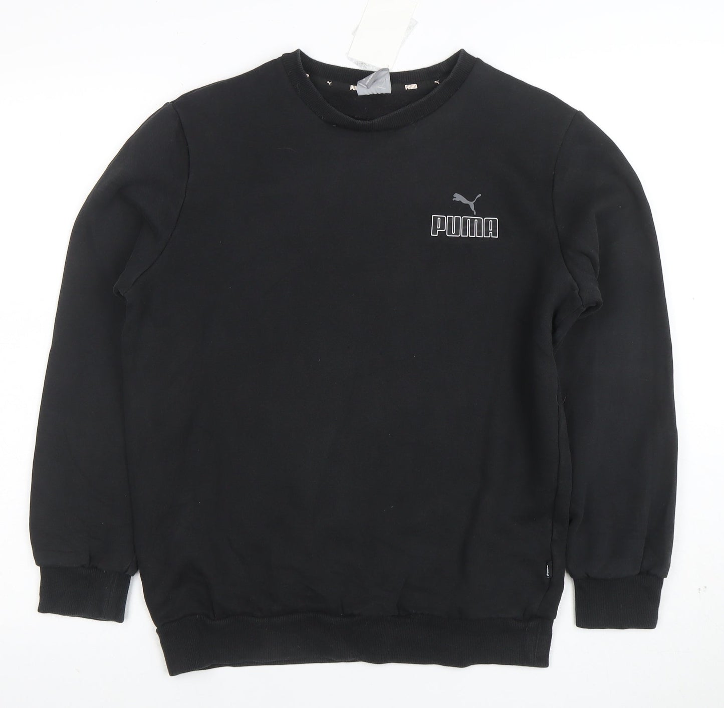 Puma Men's Black Small Pullover Crew Neck Sweatshirt