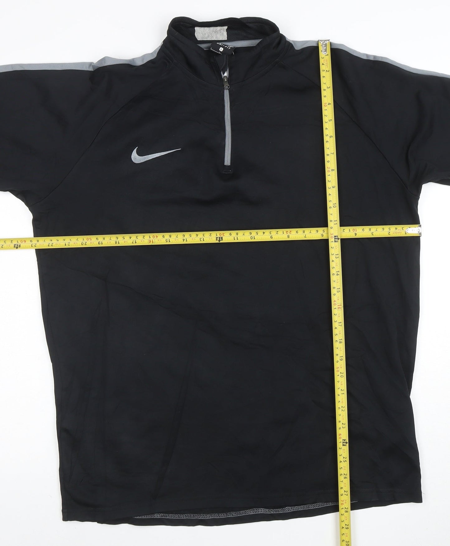 Nike Men's Black Dri-Fit 1/4 Zip Athletic Sweatshirt Size L