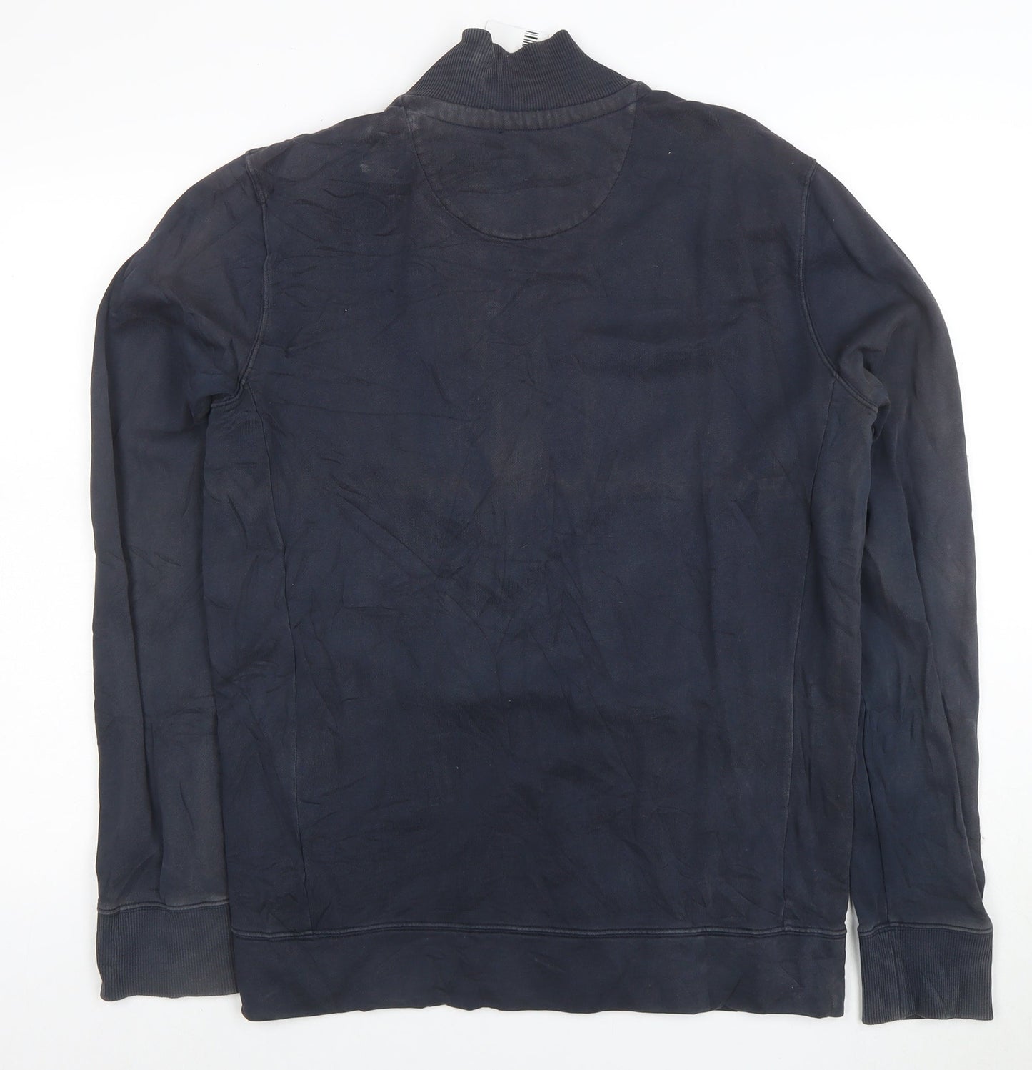 Hugo Boss Men's Blue Full Zip Sweatshirt Size L Cotton Blend