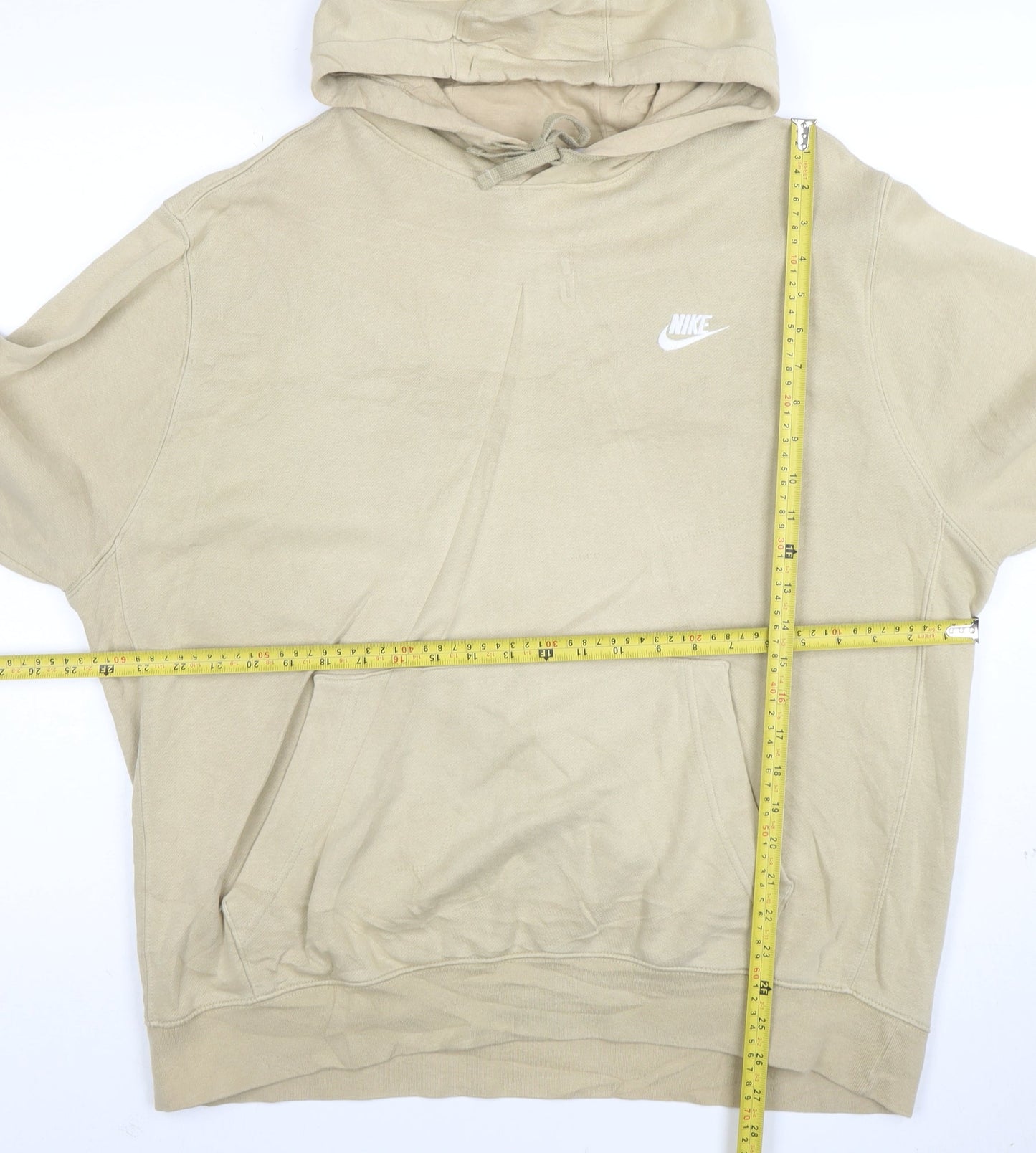 Nike Men's Beige XL Pullover Hoodie Fleece Sweatshirt
