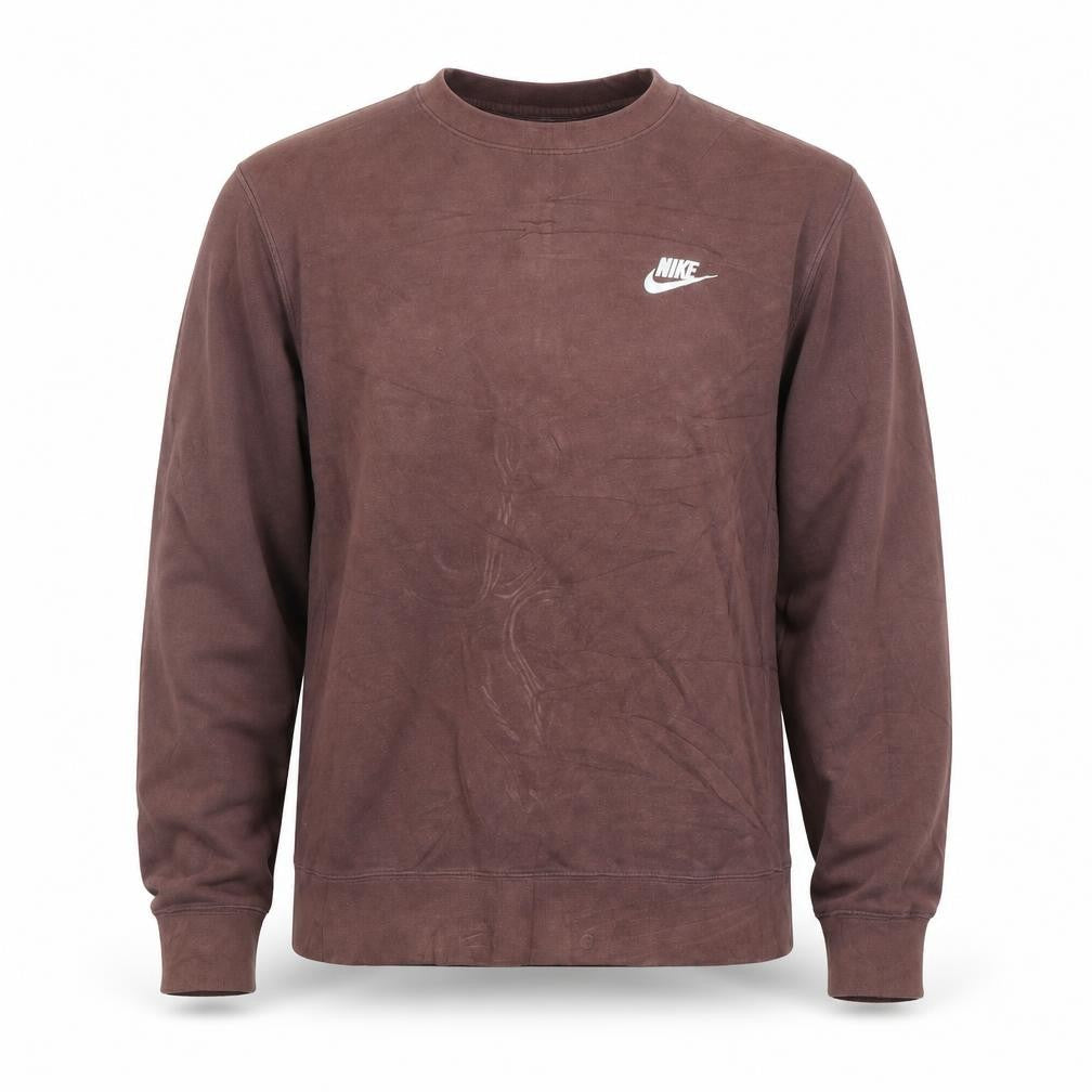 Nike Men's Brown Crew Neck Pullover Sweatshirt Size S