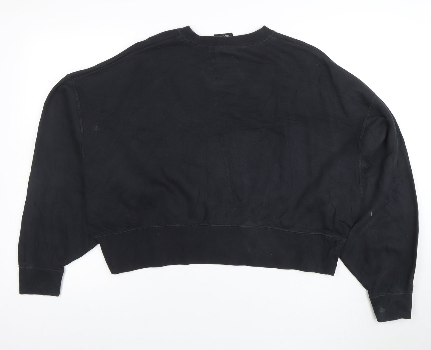Nike Women's Black XS Cropped Crew Neck Sweatshirt