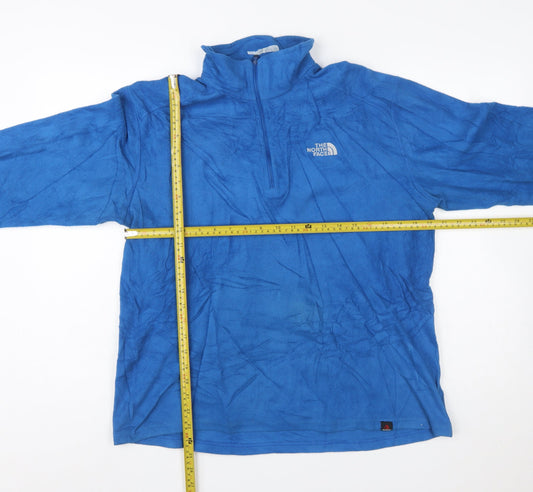The North Face Men’s Blue Fleece 1/4 Zip Pullover Sweatshirt M