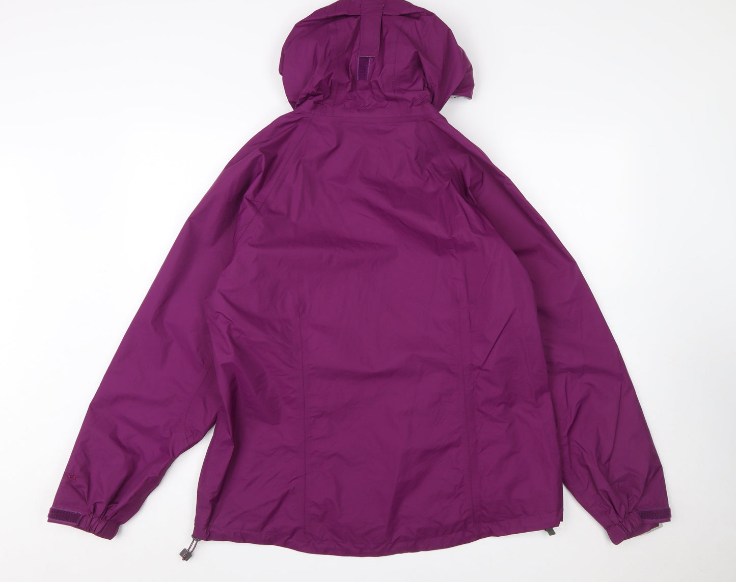 L.L.Bean Women's Purple Waterproof Hooded Rain Jacket L Regular