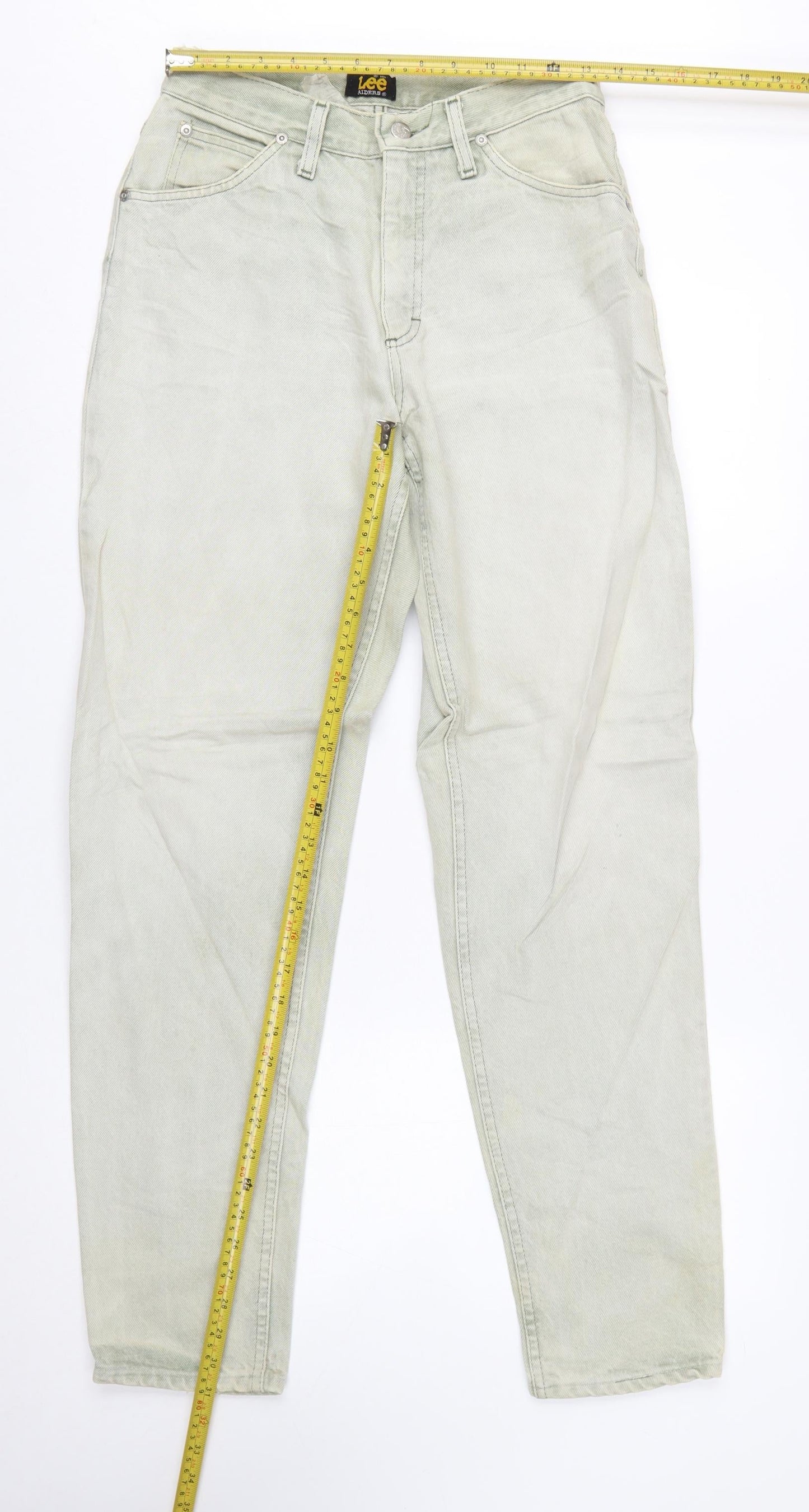 Lee Riders Men's Beige Straight Jeans 31W 34L Cotton Denim Vintage