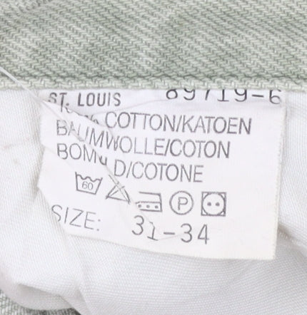Lee Riders Men's Beige Straight Jeans 31W 34L Cotton Denim Vintage