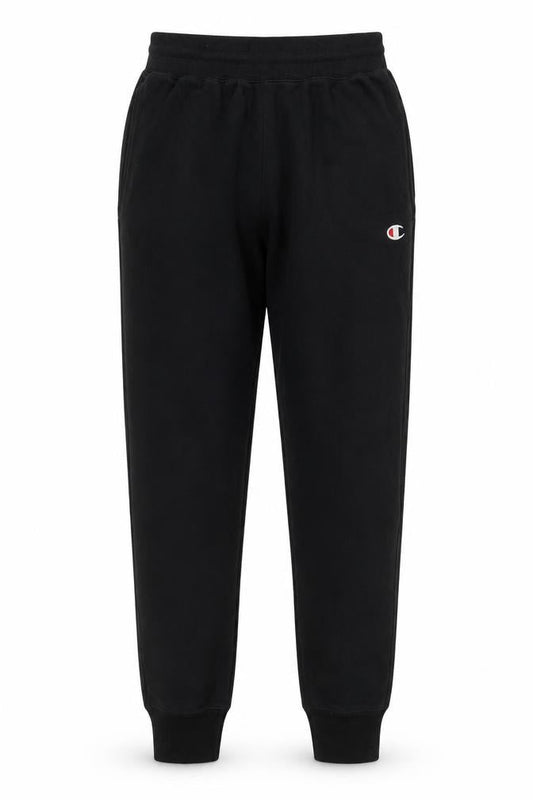 Champion Men’s Black Reverse Weave Sweatpants Medium Tapered Fit