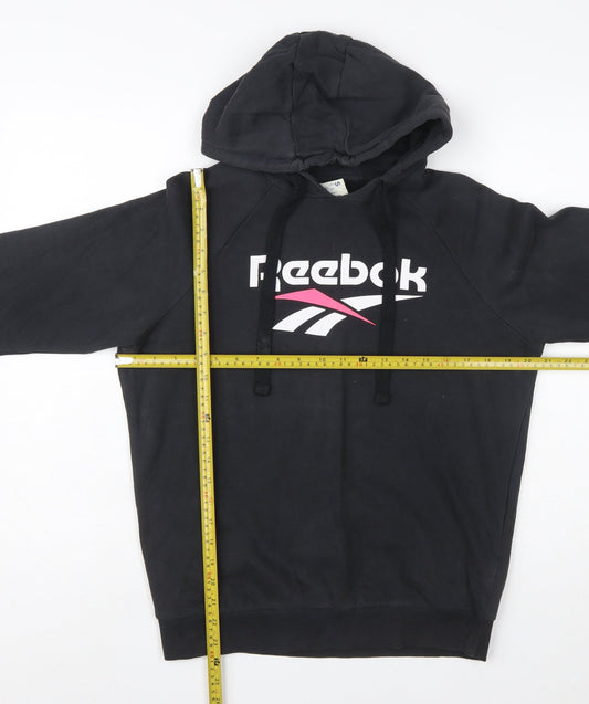 Reebok Classic Women's Black Small Pullover Hoodie Sweatshirt