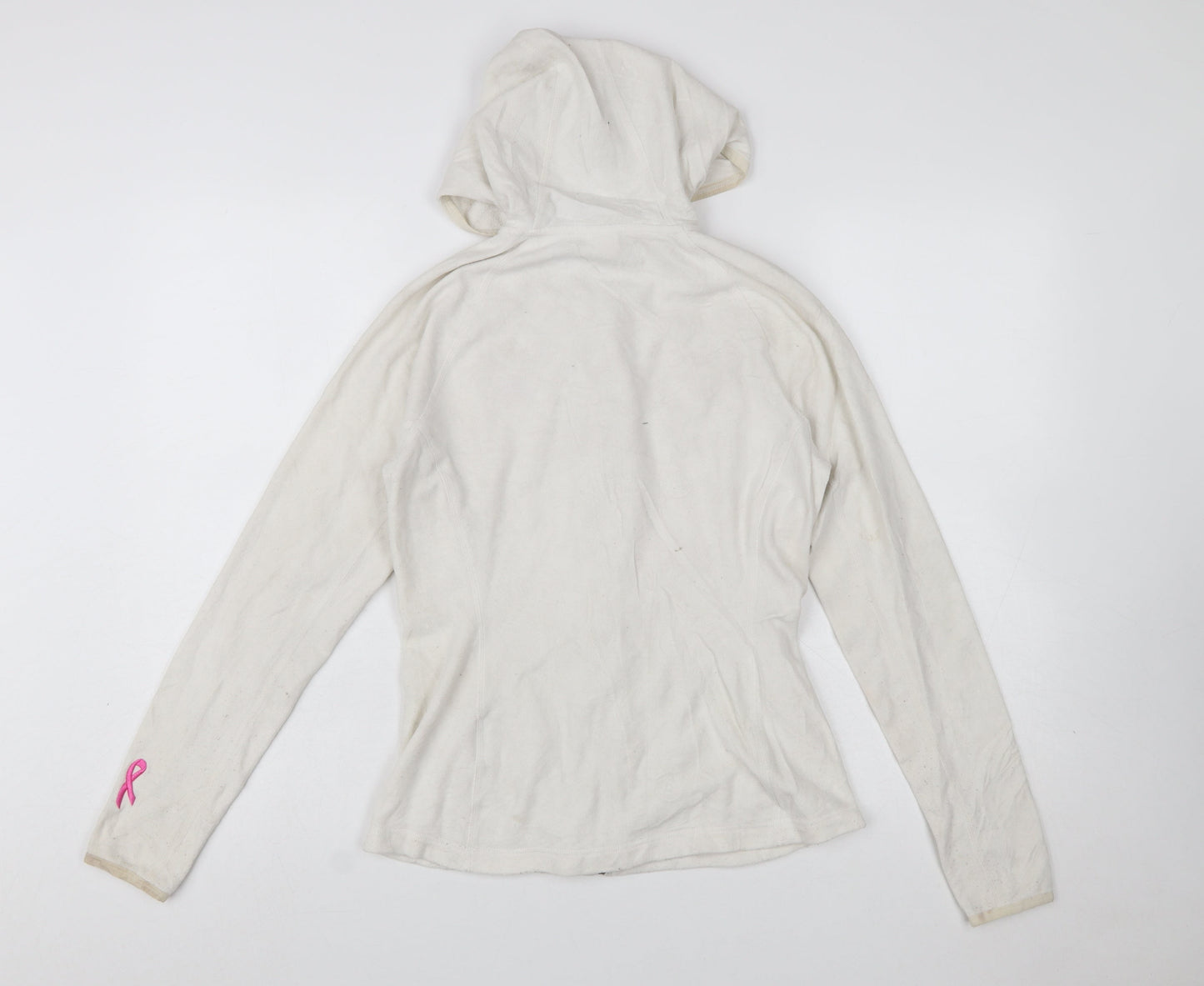 The North Face Women's Beige Full Zip Hoodie S Fleece Outdoor